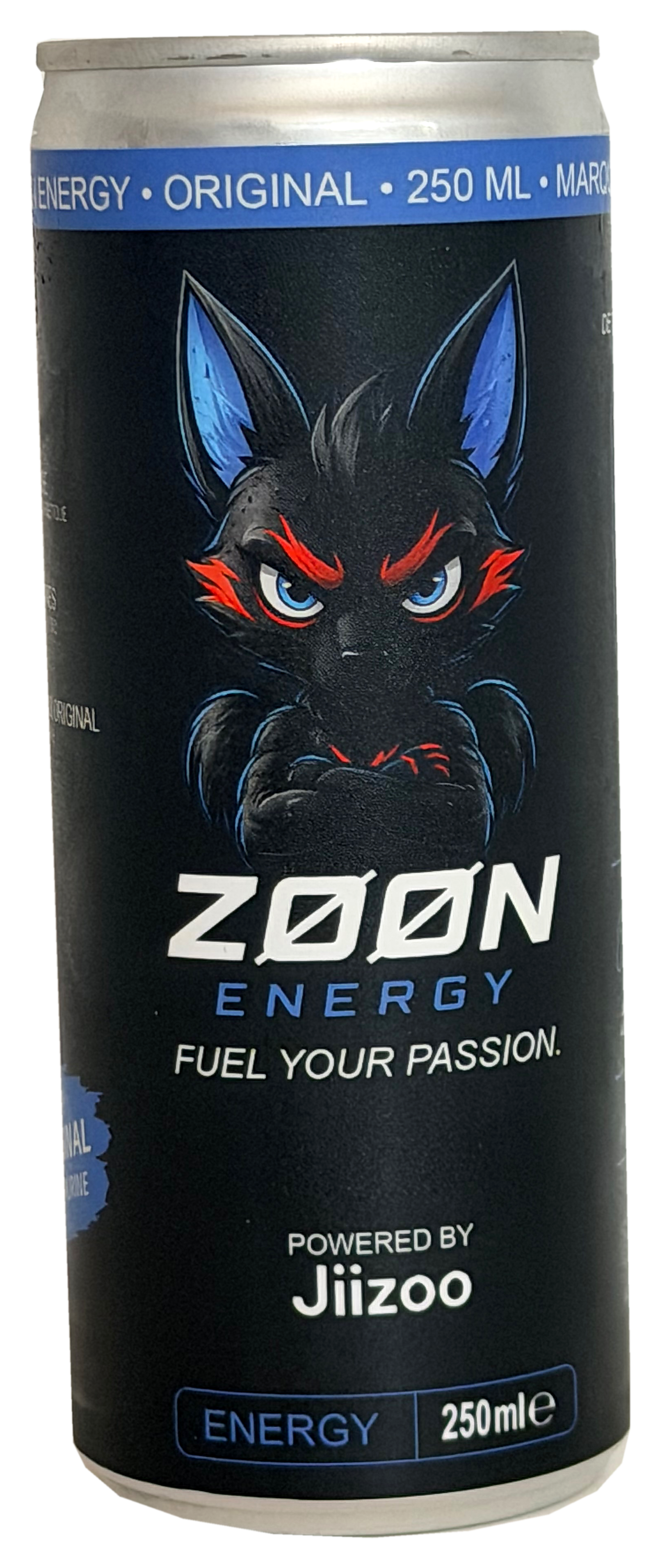 Vraie photographie de la canette ZØØN Energy Original